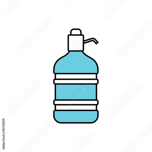 Water gallon icon design template illustration