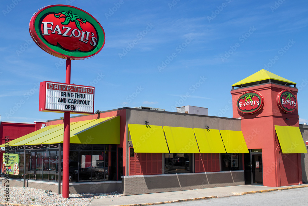 Fazoli's Italian restaurant chain. Many of Fazoli's dining rooms are