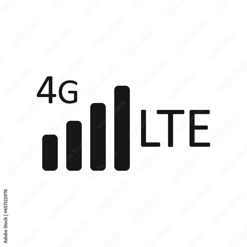 4g lte icon design template isolated illustration 4g lte icon design template isolated illustration
