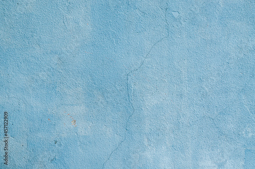Blue peeling paint wall texture
