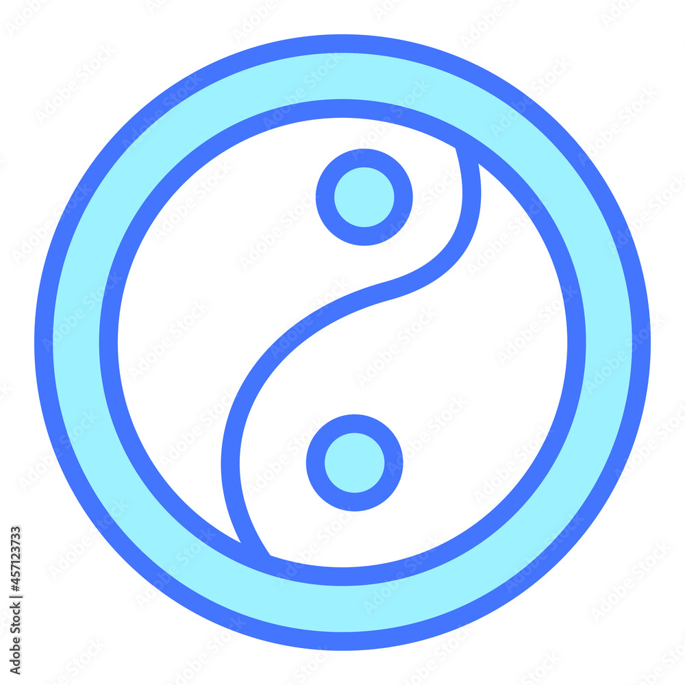 peace symbol blue outline icon, isolated vector design peace symbol blue outline icon, isolated vector design