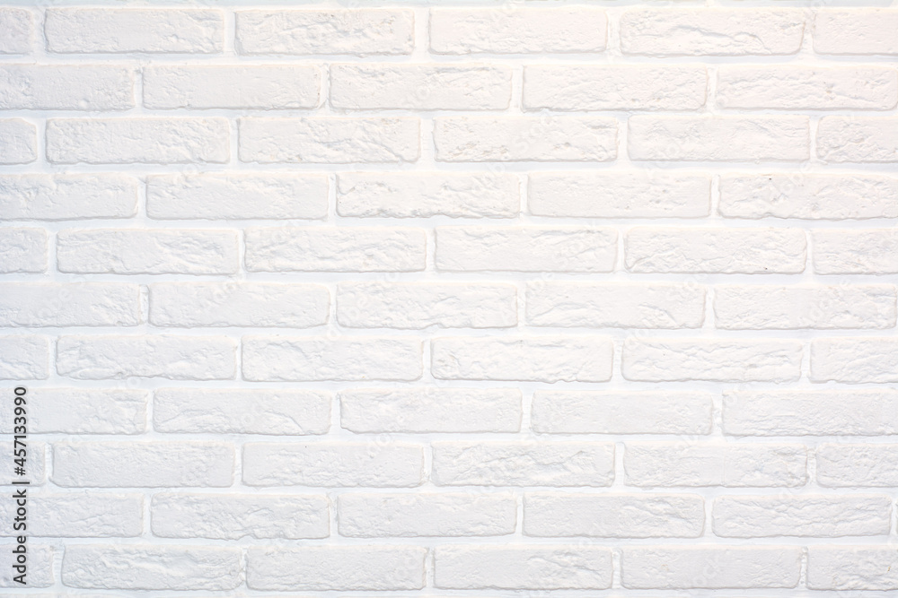 Naklejka premium White brick wall