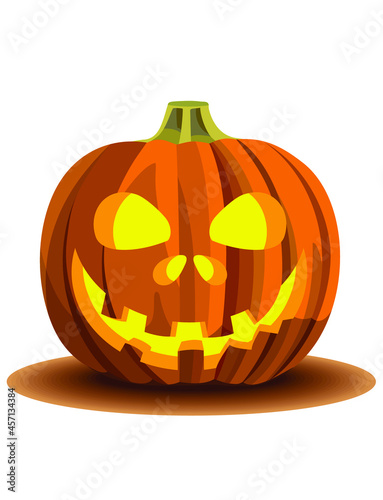 Halloween. Jack's lantern. Halloween motifs. illustration with a pumpkin. Pumpkin. The face on the pumpkin. Vector. Vector pumpkin 2. Emoticons. Insidious smiley face. Insidious pumpkin. 