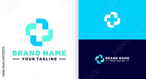 HEALTHCARE LOGO MEDICINE MODERN EDITABLE