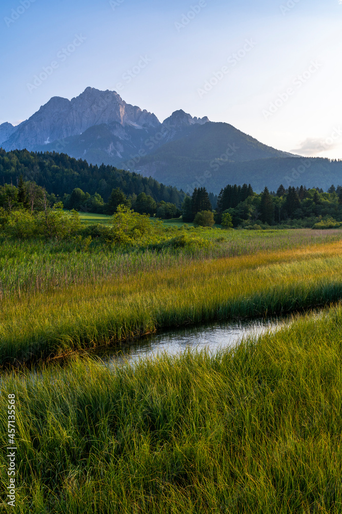 Nature Landscape in Slovenia, Julian Alps and Zelenci Springs