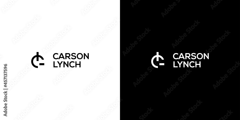 Simple and modern CL initials logo 2