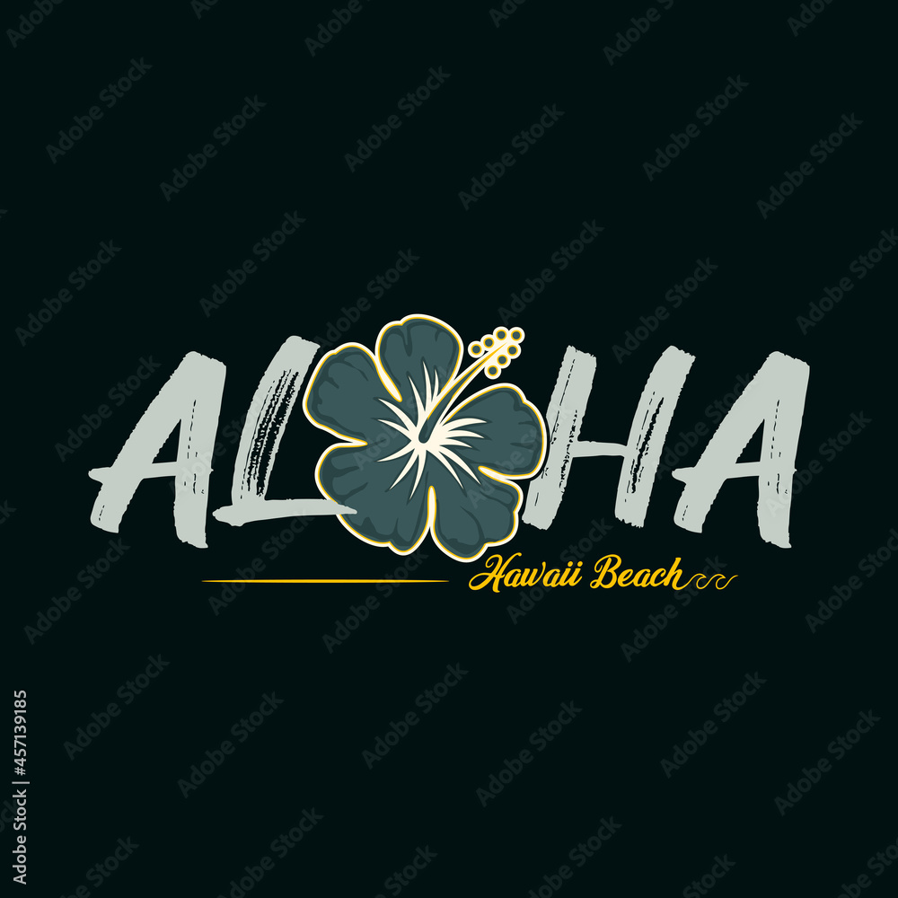 aloha stylish t-shirt and apparel trendy design , typography, print, vector illustration. Global swatches.
 - obrazy, fototapety, plakaty 