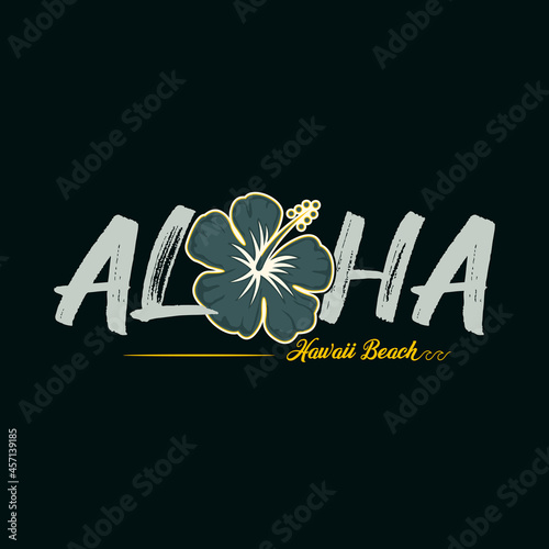 aloha stylish t-shirt and apparel trendy design , typography, print, vector illustration. Global swatches.
