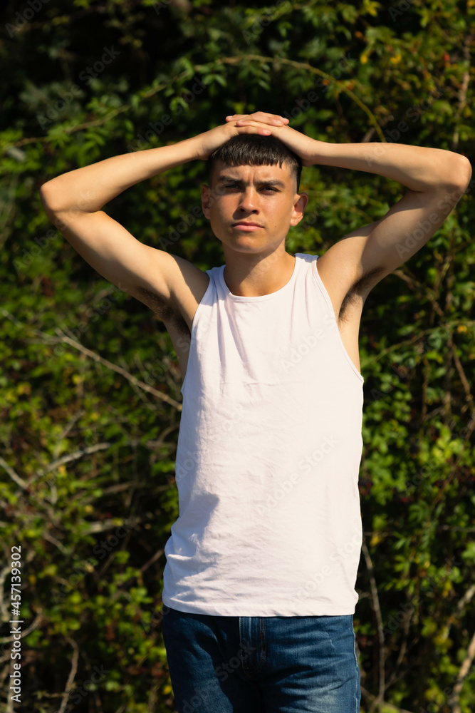 18 year old in a sleeveless top 18 year old in a sleeveless top