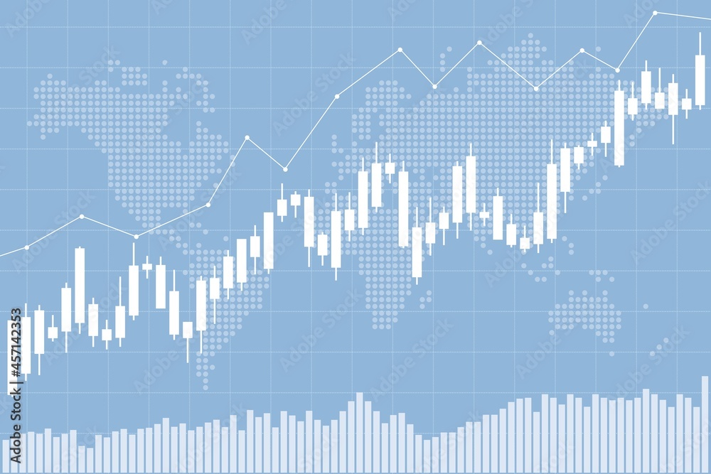 Investing background - stock market vector Investing background - stock market vector