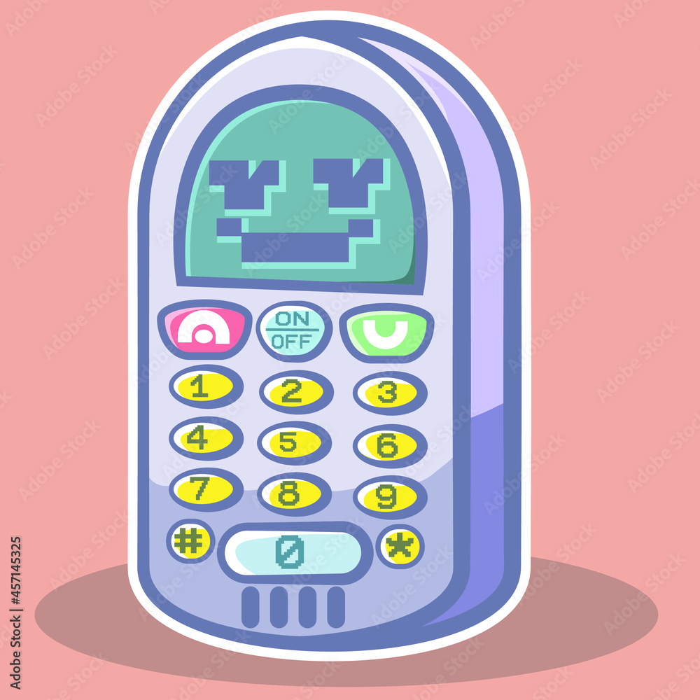 Simple but very cute old phone.
theme:phone,kawaii,cute,80's technology.
template file: eps illustrator 8 grouped, vectors can be modified, colors: colored rgb Simple but very cute old phone.
theme:phone,kawaii,cute,80's technology.
template file: eps illustrator 8 grouped, vectors can be modified, colors: colored rgb