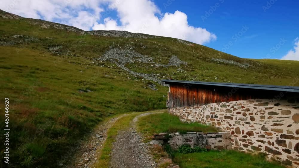 mountain hut in the mountains in Suth Tyrol mountain hut in the mountains in Suth Tyrol