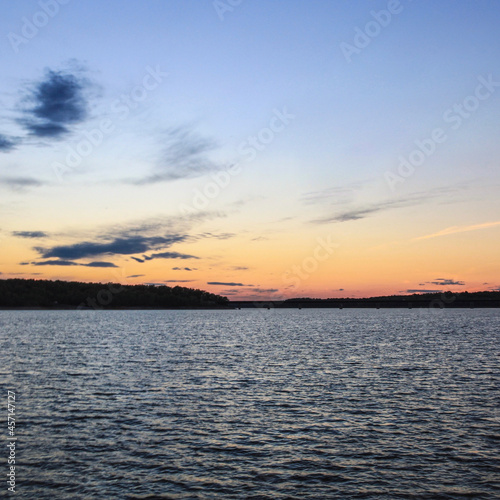 sunset over the sea