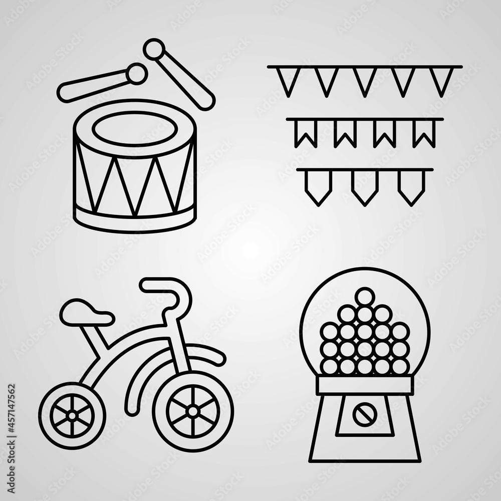 custom made wallpaper toronto digitalCircus Icon Set Vector illustration EPS