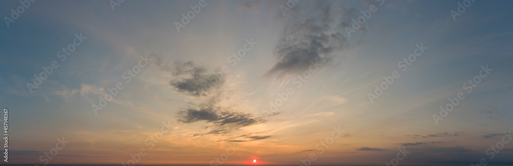 orange sky during sunrise. Beautiful sky.