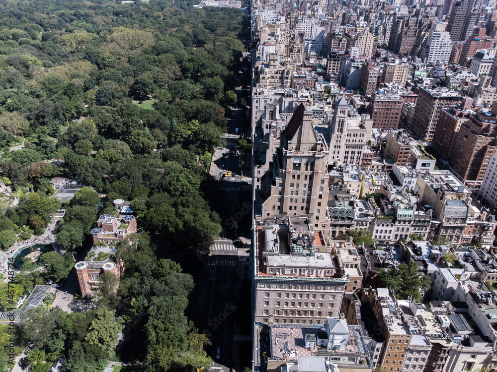New York City Central Park During the Day from Above