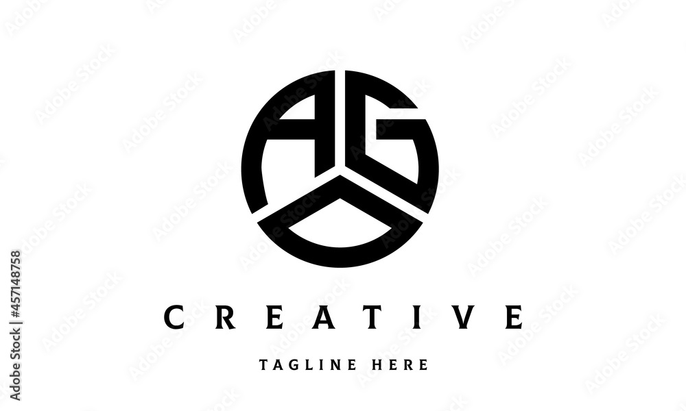 AGO circle three letter logo AGO circle three letter logo