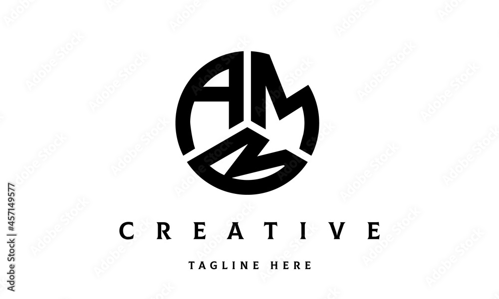 AMB circle three letter logo AMB circle three letter logo