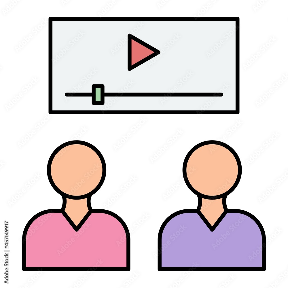 Vector Viewers Filled Outline Icon Design Vector Viewers Filled Outline Icon Design