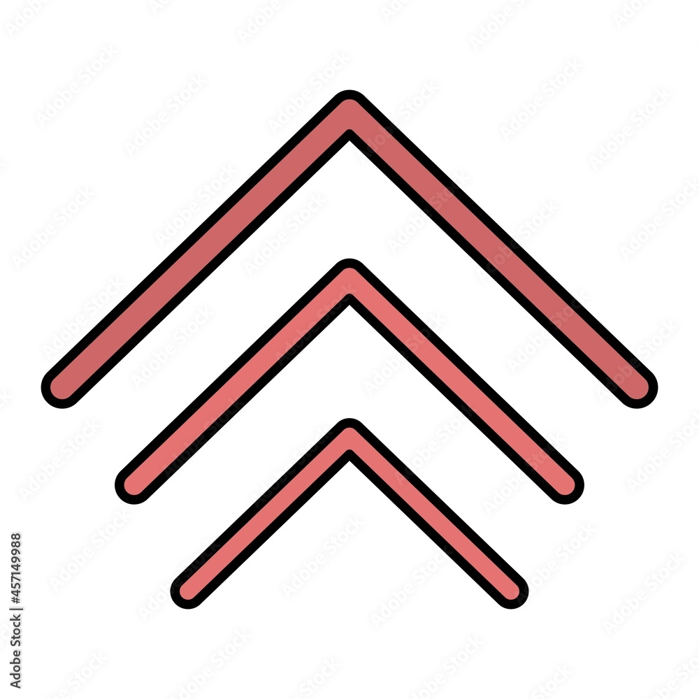 Vector Level Up Filled Outline Icon Design Vector Level Up Filled Outline Icon Design