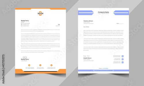 Business company letterhead template design