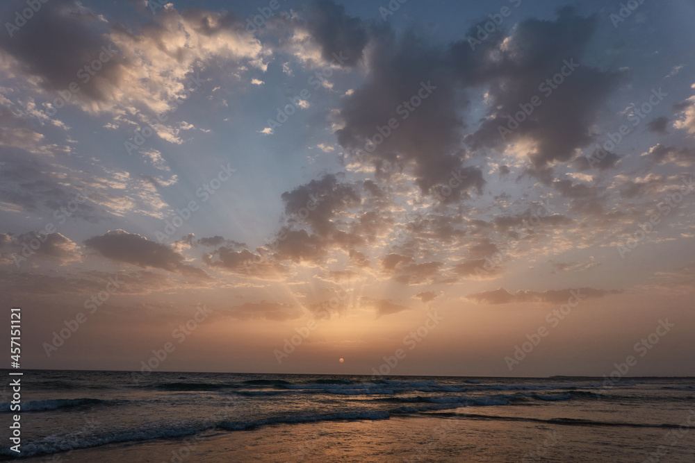 sunset on the beach of El Palmar, in Vejer de la Frontera. Cadiz. Andalusia. Spain sunset on the beach of El Palmar, in Vejer de la Frontera. Cadiz. Andalusia. Spain