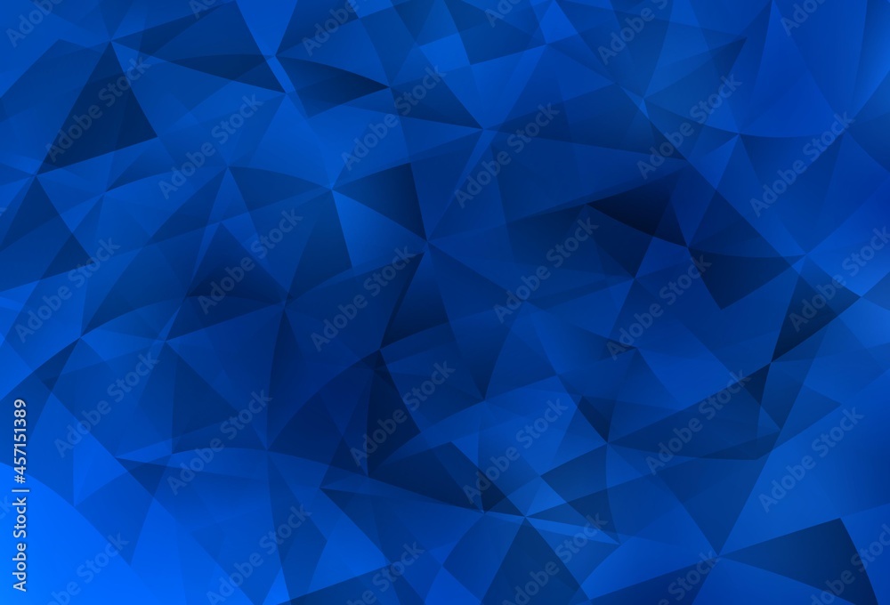 Light BLUE vector template with crystals, triangles. Light BLUE vector template with crystals, triangles.