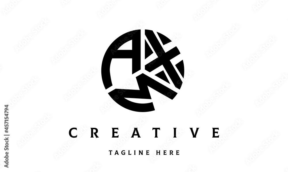 AXM circle three letter logo AXM circle three letter logo