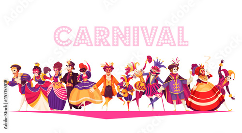 Venetian Carnival Illustration