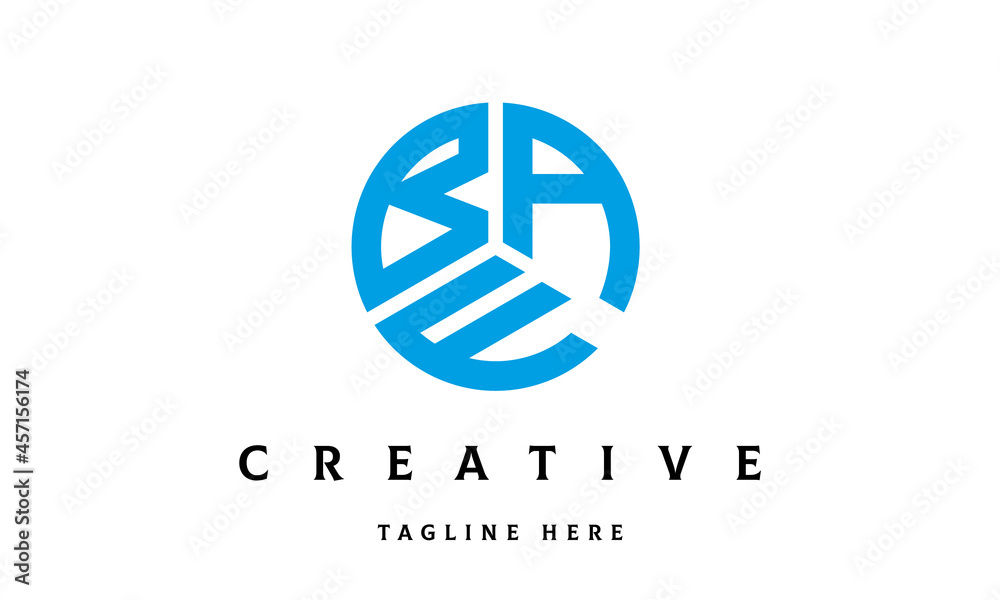 BAF circle three letter logo BAF circle three letter logo