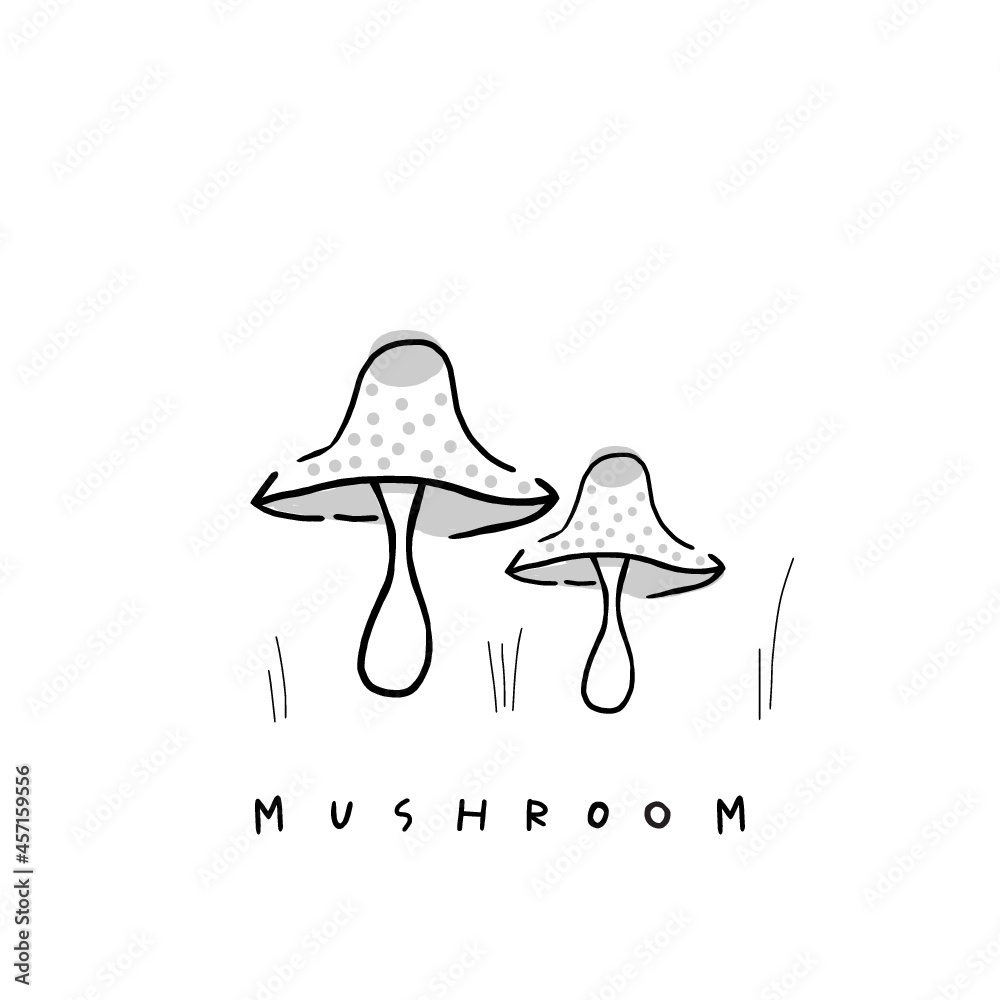 mushrooms vector illustrations. Hand-drawn food drawings. Fall graphic element for recipe, menu, label, icon, packaging, store display, and book. mushrooms vector illustrations. Hand-drawn food drawings. Fall graphic element for recipe, menu, label, icon, packaging, store display, and book.