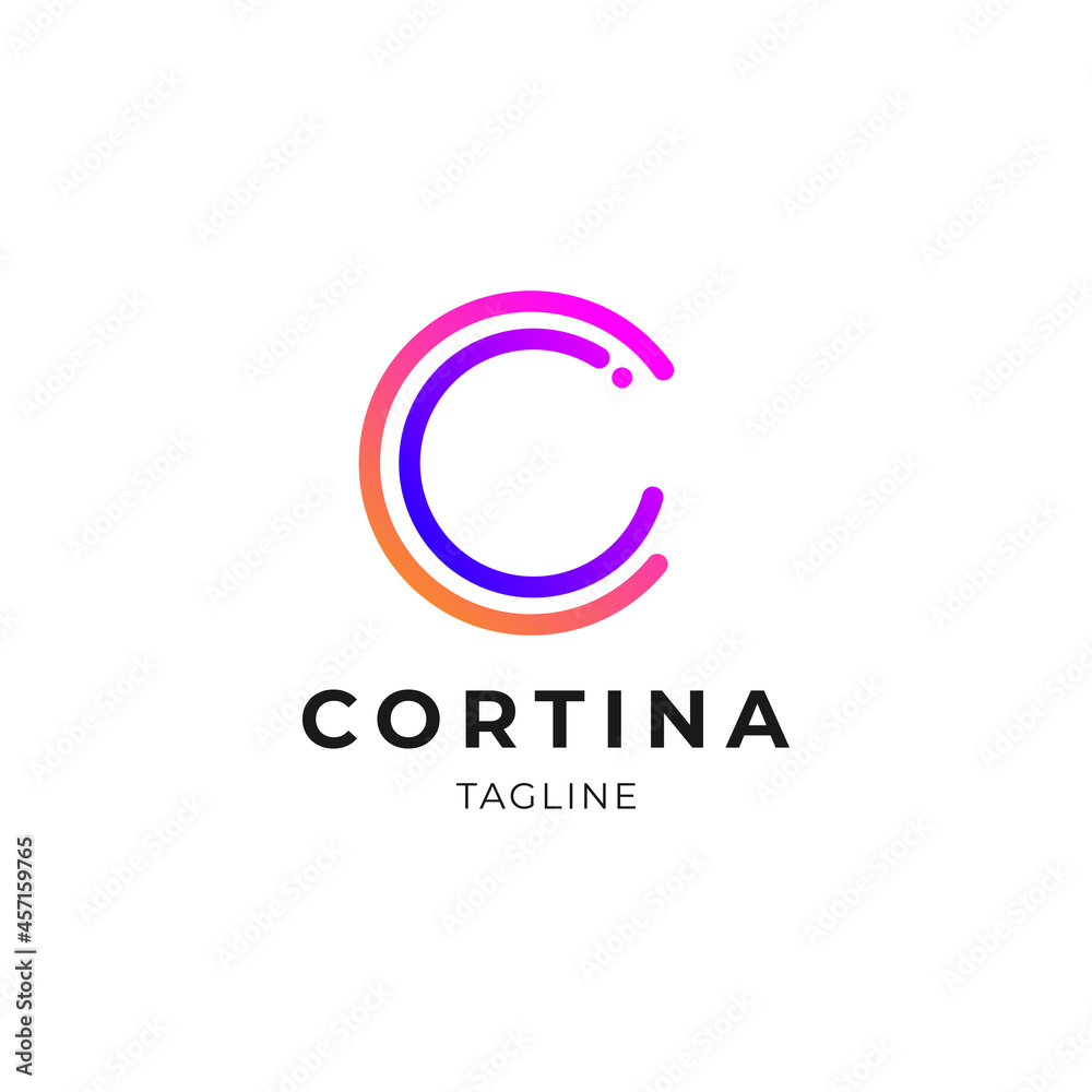 Simple Abstract Letter Mark C Logo Design Template Simple Abstract Letter Mark C Logo Design Template