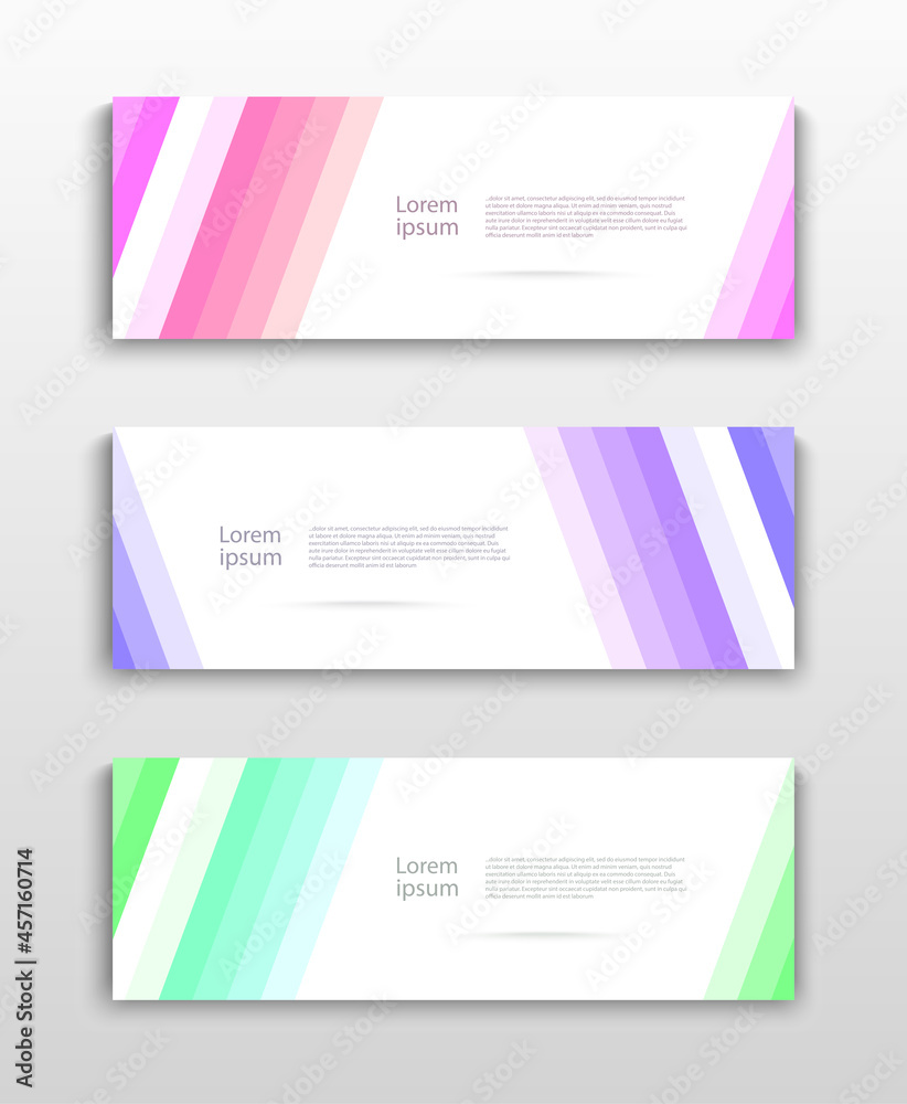 Set of Vector flyer templates. Futuristic background with copy space for inspirational and encouraging thoughts