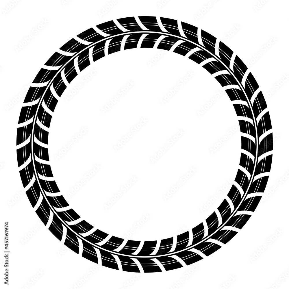 vector round tire track