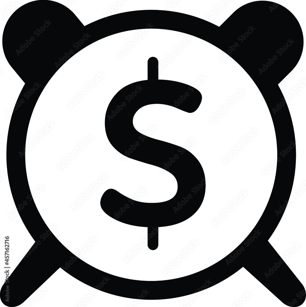 Time is money icon design graphic vector illustration Time is money icon design graphic vector illustration
