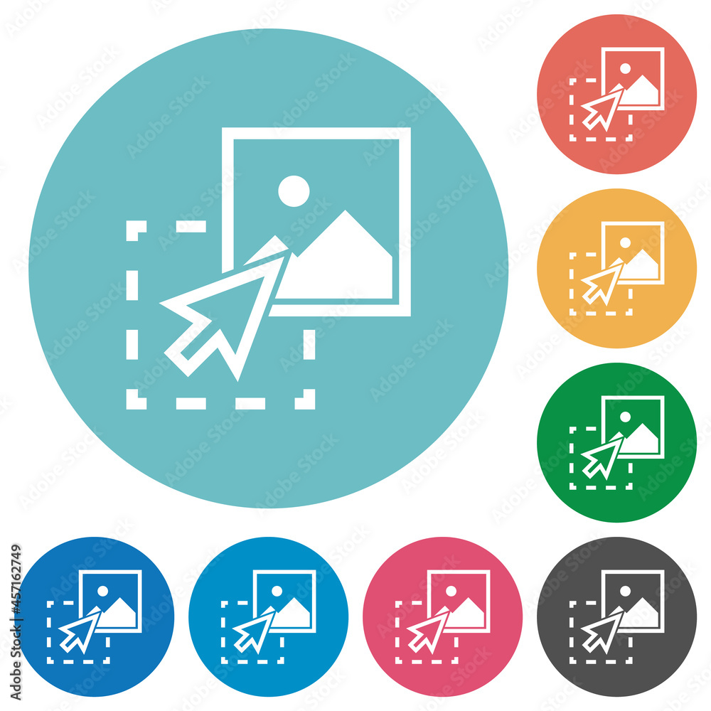 Drag image to upload flat round icons Drag image to upload flat round icons