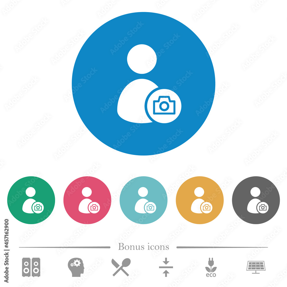 Account profile photo flat round icons Account profile photo flat round icons