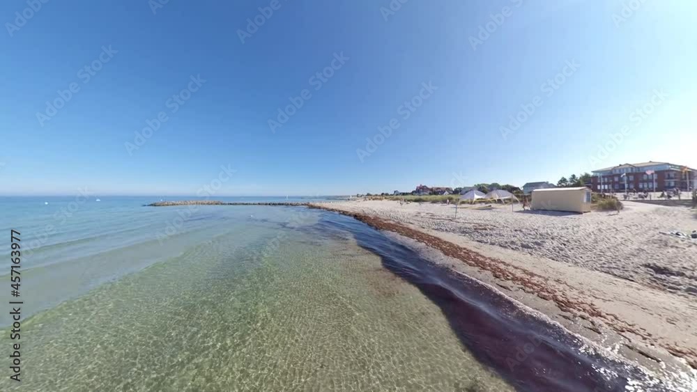 Baltic Sea Beach in Germany with Coast Line Baltic Sea Beach in Germany with Coast Line