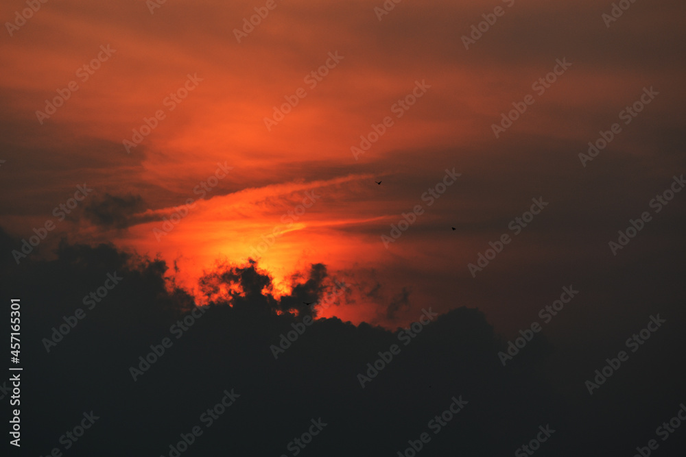 Fototapeta premium sunset in the sky