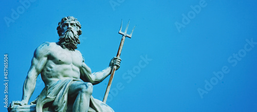 Photography Mighty and powerful god of the sea, oceans and water Neptune (Poseidon)