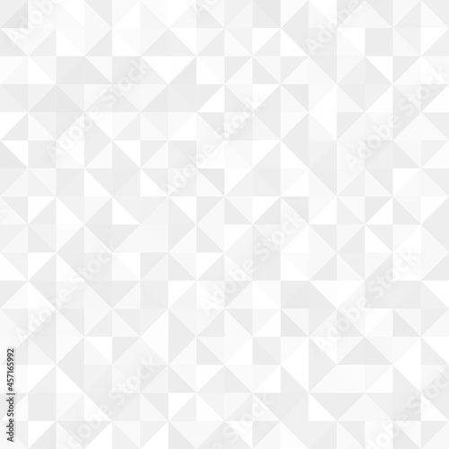 Abstract background geometric triangles white and gray seamless pattern.vector illustration. © suksunt