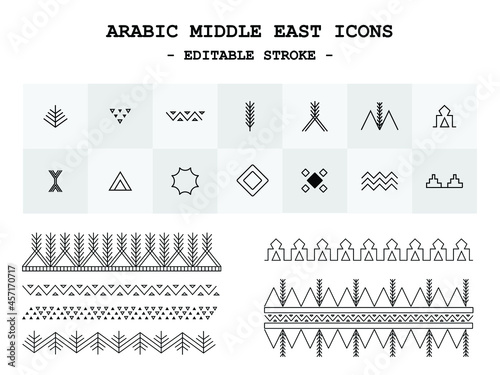 Al-Qatt Al-Asiri, female traditional interior wall decoration in Asir, Saudi Arabia, Edtable stroke