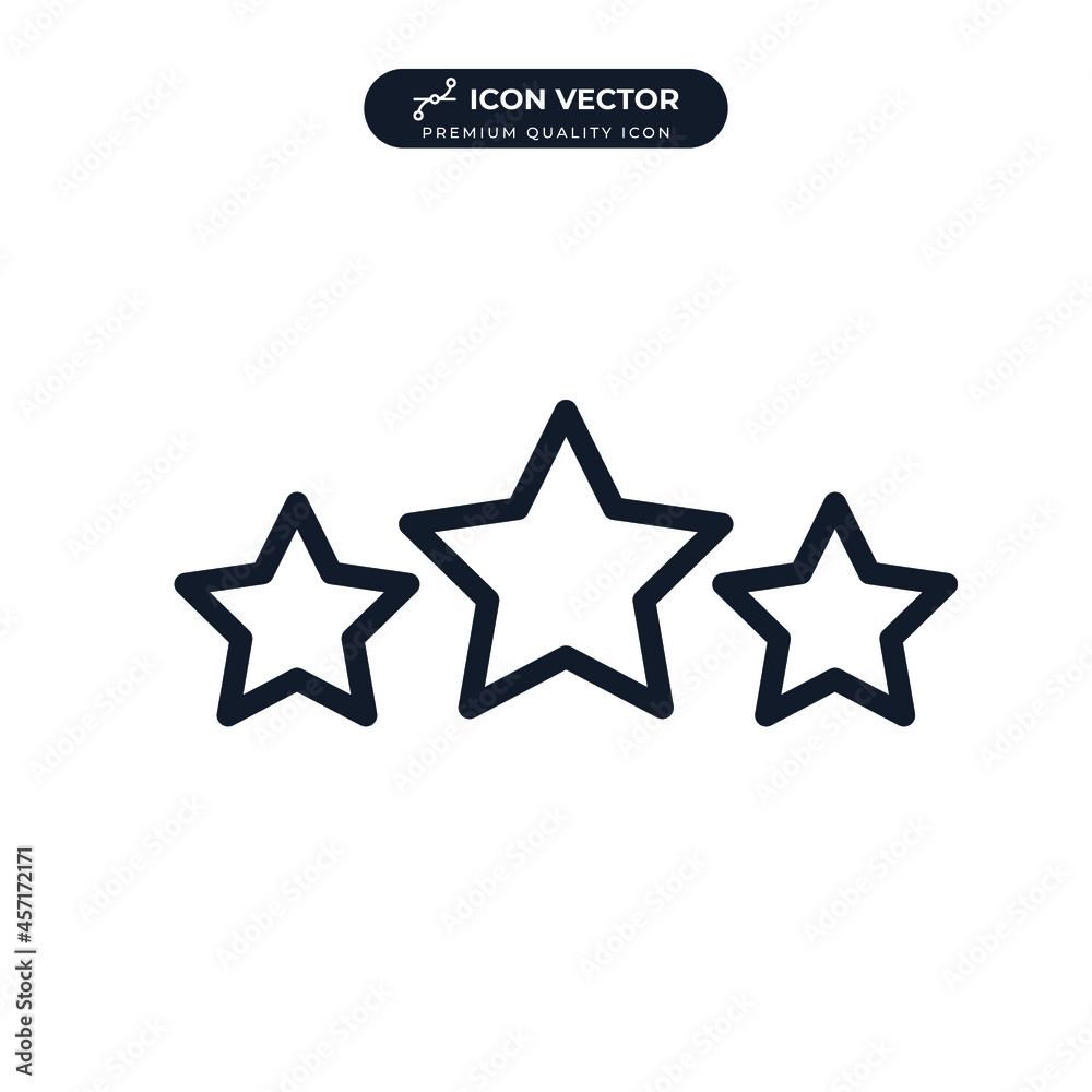Star rating icon symbol template for graphic and web design collection logo vector illustration Star rating icon symbol template for graphic and web design collection logo vector illustration