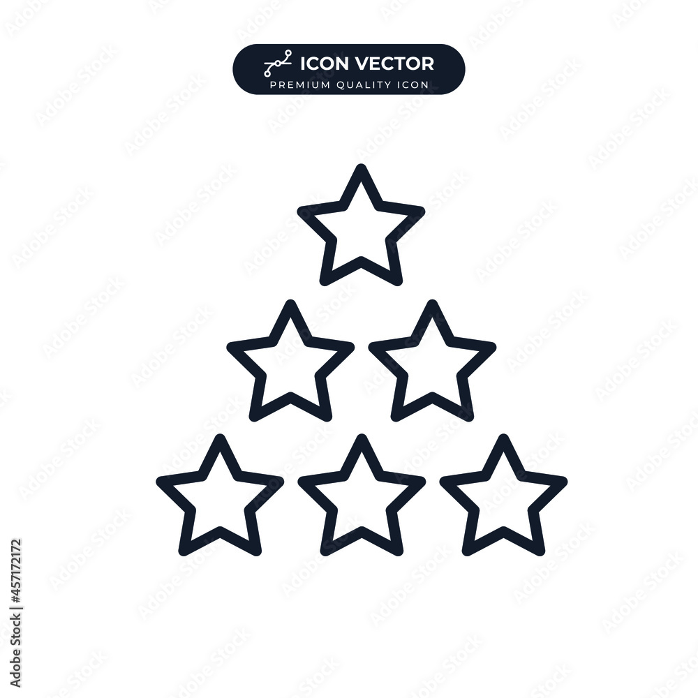 Star rating icon symbol template for graphic and web design collection logo vector illustration Star rating icon symbol template for graphic and web design collection logo vector illustration