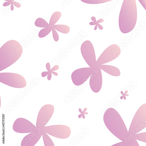 color gradient of lilac flower pattern