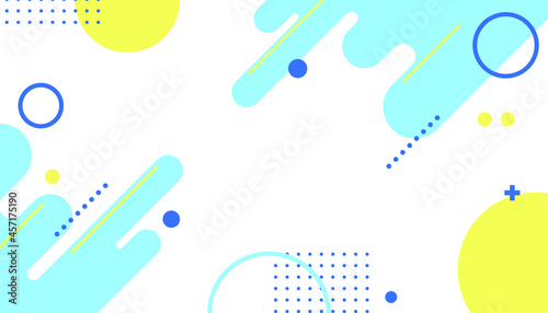 Geometric flat background templates. Soft blue dynamic shapes. EPS 10 Vector.