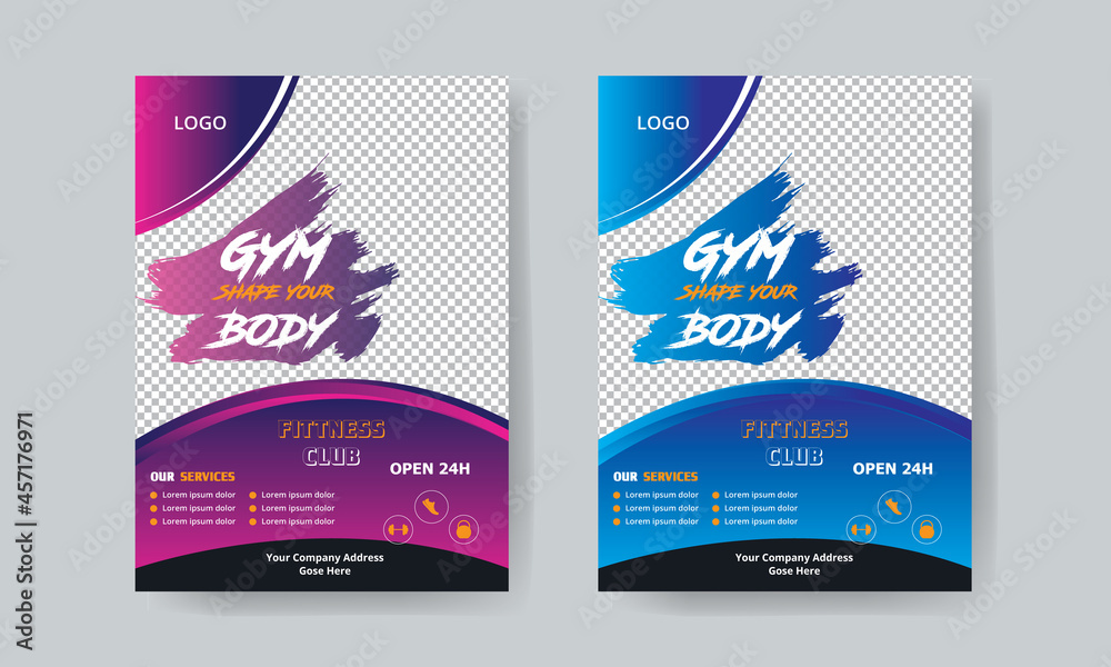 Fototapeta premium Fitness Flyer