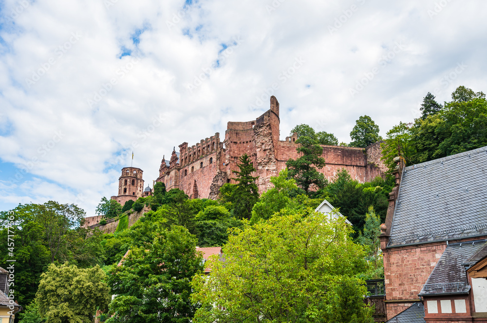 Ruine des Heidelberger Schlosses am Königstuhl