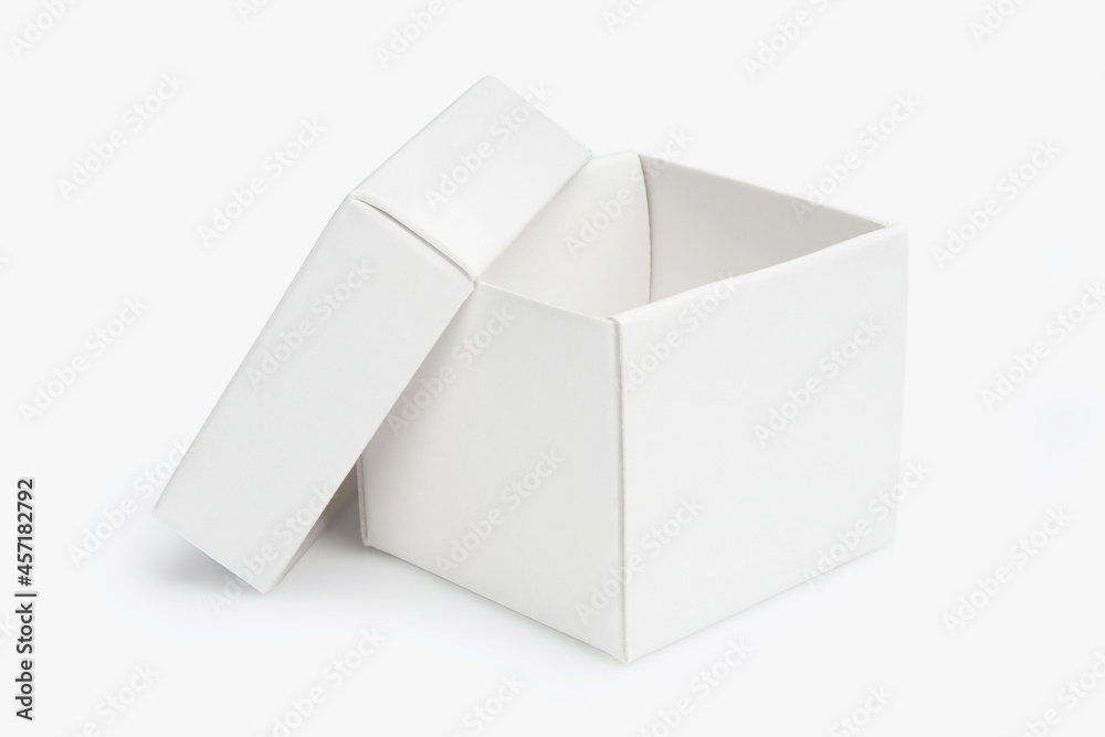 blank packaging white cardboard box for product design mockup isolated on white background with clipping white box container. template blank package. blank packaging white cardboard box for product design mockup isolated on white background with clipping white box container. template blank package.