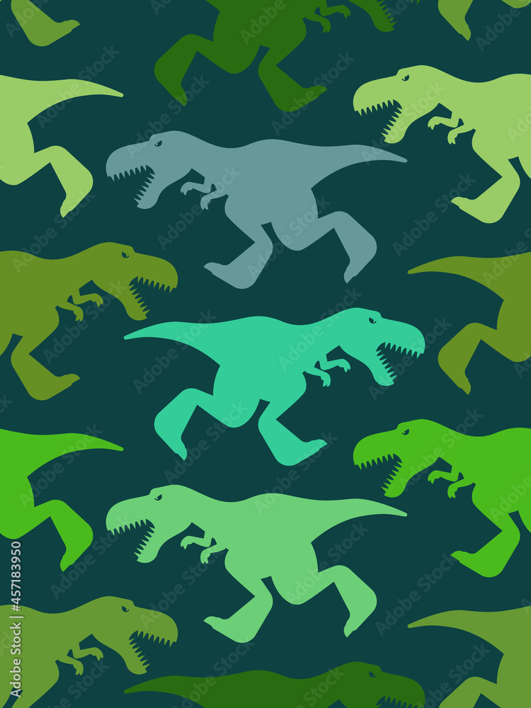 Dinosaur Tyrannosaur pattern seamless. T-rex background. Dino Baby fabric texture Dinosaur Tyrannosaur pattern seamless. T-rex background. Dino Baby fabric texture